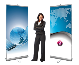 Double-Sided Banner Stand