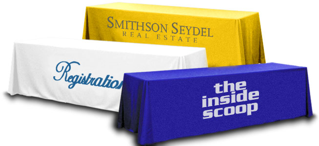 Printed Text Table Throws