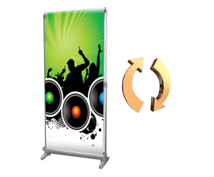 Scrolling Banner Stand 300